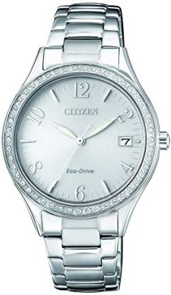 Citizen Damen Analog Quarz Uhr mit Edelstahl Armband EO1180-82A, Silber von CITIZEN