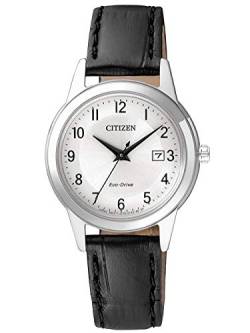 Citizen Damen Analog Quarz Uhr mit Leder Armband FE1081-08A von CITIZEN