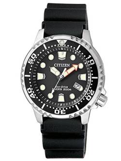 Citizen Damen Analog Quarz Uhr mit Polyurethan Armband EP6050-17E, Schwarz von CITIZEN