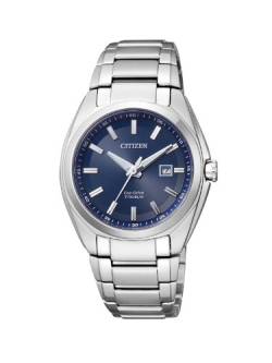 Citizen Damen-Armbanduhr XS Super Titanium Analog Quarz Titan EW2210-53L, Blau von CITIZEN