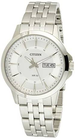 Citizen Herren Analog Quarz Uhr mit Edelstahl Armband BF2011-51AE von CITIZEN