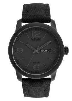 Citizen Herren Analog Quarz Uhr mit Stoff Armband BM8475-00F von CITIZEN