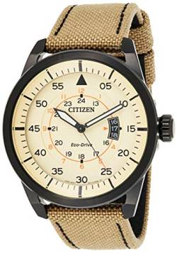 Citizen Herren-Armbanduhr Analog Nylon Quarz AW1365-19P von CITIZEN