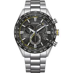 Citizen Herren Eco-Drive Solar Funk Chronograph Armbanduhr aus Titan mit Titan Armband - CB5947-80E von CITIZEN