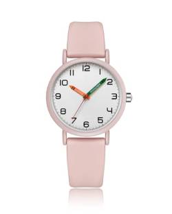 CIVO Armbanduhr-Damen Designer-Analog Damenuhr-Kreative Mode-Ultradünne - Rosa Silikon Armband Wasserdicht Elegant Uhr Damen Mminimalistic Runden Quarzuhr Mädchen, Geschenke für Frauen von CIVO