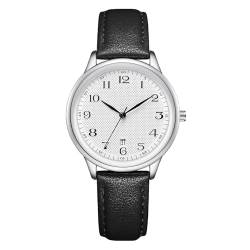 CIVO Damen Uhren Lederarmband Damenuhr: Schwarz Wasserdicht Analog Datum Armbanduhr Damen Elegant Business Quarz Uhr von CIVO