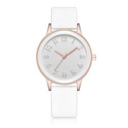 CIVO Damenuhr Analog Silikon-Weiß Armbanduhr-Damen - Einfache Business Wasserdicht Uhr Damen Leuchtend Quarzuhr, Geschenke für Frauen von CIVO