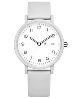 CIVO Damenuhr Grau Armbanduhr Damen: Elegant Minimalistische Uhren Frauen Wasserdicht Datum Klassisch Geschenke für Damen von CIVO