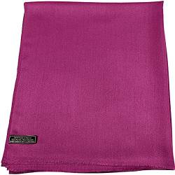 CJ Apparel Fuchsia Violett Einfarbig Design Fringe Schal Zweite Wahl FransenSchal Wrap Stola Pashmina NEU von CJ Apparel