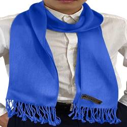 CJ Apparel Nepalesischer Schal für Herren, einfarbig, modisches Design, für Gesicht und Hals, königsblau, Einheitsgröße von CJ Apparel
