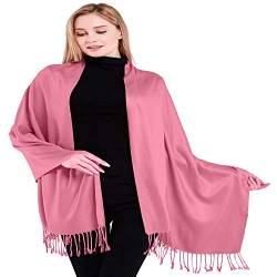 CJ Apparel Rosa Rosa Einheitliche Farbe Nepalesisch Schultertuch Schal Zweite Wahl Schultertücher Wrap Pashmina NEU von CJ Apparel