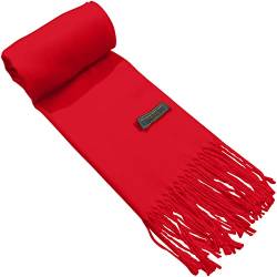 CJ Apparel Rot Herren Nepalesisch Einfarbig Design Mode Strickschal Schals Herbst/Winter Wrap NEU von CJ Apparel