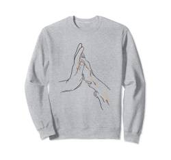 Pfote Menschenhand Hundeliebhaber Hundebesitzer Hund Hunde Sweatshirt von CJ Merch