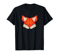 Polygon Fuchs Gesicht Tier T-Shirt Kinder Damen Herren von CJ Shirts