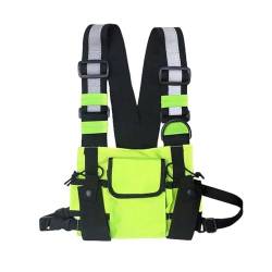 CKEYXGIL umhängetasche Funktionale Brusttasche Für Männer Mode Weste Streetwear -Tasche Taille Pack Unisex Brust Rig Bag-Grüne Rig -Tasche von CKEYXGIL