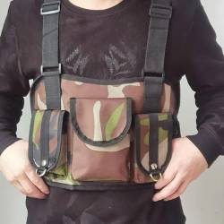 CKEYXGIL umhängetasche Funktionale Brusttasche Für Männer Mode Weste Streetwear -Tasche Taille Pack Unisex Brust Rig Bag-L Chestasche von CKEYXGIL