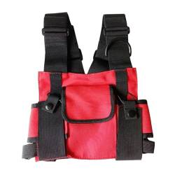 CKEYXGIL umhängetasche Funktionale Brusttasche Für Männer Mode Weste Streetwear -Tasche Taille Pack Unisex Brust Rig Bag-Rote Rigbag_A von CKEYXGIL