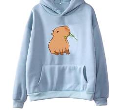 CKurityn Funny Capybara Print Hoodie Damen/Männer Kawaii Cartoon Tops Sweatshirt für Mädchen Unisex Mode Harajuku Graphic Hooded Pullover von CKurityn