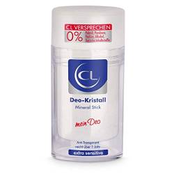 CL Deo Kristall Antitranspirant gegen starkes Schwitzen - 120 g Mineral Stick für empfindliche Haut - Deo Stick reicht über ein Jahr - Anti Transpirant Herren & Damen - Deodorant Männer & Frauen von CL