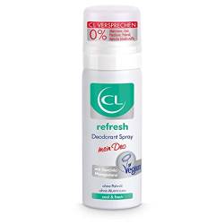 CL refresh Deodorant Spray mit kühlender Wirkung - 50 ml Deo Spray ohne Aluminium & Zink bietet Frische - veganes Deo Herren & Damen - antibakterielles Deodorant Männer & Frauen von CL