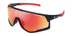 CLANDESTINE - Sonnenbrille Challenge Red - Rote Polycarbonat Gläser und TR90 Rahmen - Sonnenbrille für Männer und Damen - Mit Smart Vision Technology - Bessere Sicht und Geringere Blendung von CLANDESTINE