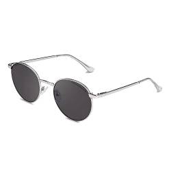 CLANDESTINE - Sonnenbrille Orbita 11 Silver Blue Grey - Gräuliche Nylon Gläser und Stahlrahmen - Sonnenbrille für Männer und Damen - Mit Smart Vision Technology - Bessere Sicht und Geringere Blendung von CLANDESTINE