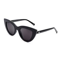 Clandestine - Sonnenbrille Gatto 7 Black N - Schwarze Polarisierte Nylon Gläser und Kunsstoffrahmen - Sonnenbrille für Männer und Damen - Smart Vision Technology - Bessere Sicht und Geringere Blendung von CLANDESTINE