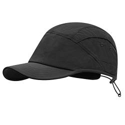 CLAPE 5 Panel Baseball Cap Wasserdicht Basecap Herren Verstellbar Outdoor Kappen Nylon Sport Cappy UV Protection Sun Cap von CLAPE