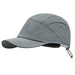 CLAPE 5 Panel Kappe Herren Damen Wasserdicht Nylon Basecap Quick Dry Baseball Cap Verstellbar Sport Cap Sommer Schildmütze von CLAPE