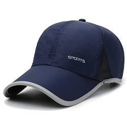 CLAPE Atmungsaktiv Sport Kappe Schnelltrocknend Mesh Basecap Wasserdicht Kappe Herren UPF50+ Sun Cap Unstructured Dad Cap Schildkappe von CLAPE