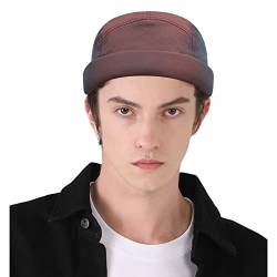 CLAPE Docker Mütze Herren 5 Panel Cap Ohne Schirm Farbverlauf Wasserdicht Seemannsmütze Docker Hat Beanie Fischermütze Kurz von CLAPE