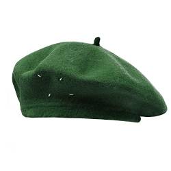 CLAPE Klassische Französischen Mütze Herren Damen Plain Beret Mütze Wolle Baskenmütze Beanies Barett Mütze von CLAPE