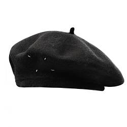 CLAPE Klassische Plain Baskenmütze Französischen Stil Beret Mütze Herren Vintage Wolle Barett Mütze Damen von CLAPE