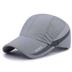 CLAPE Mesh Sport Cap Herren Atmungsaktive Schnelltrocknende Baseball Cap für Herren Damen Quick Dry Running Cap Verstellbare Outdoor Sun Cap von CLAPE