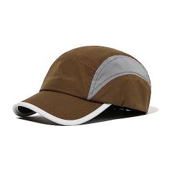 CLAPE Sommer Kappe Herren Damen 5 Panel Basecap mit Kurzer Schirm Outdoor Laufkappe Unstructured Hats Quick Dry Training Cap von CLAPE