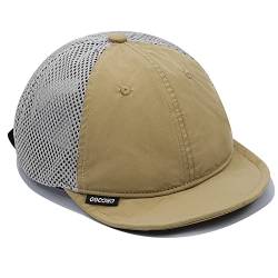 CLAPE Sommer Mesh Basecap Short Brim Baseball Cap Unstructured Trucker Cap Low Profile Flat Brim Cap Quick Dry Sport Cappy Outdoor Kappen von CLAPE