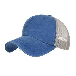 CLAPE Sommer Mesh Cap Herren Damen Baseball Trucker Hat Cap Atmungsaktiv Kappe UV-Schutz Schildmütze Washed Cotton Dad Cap von CLAPE