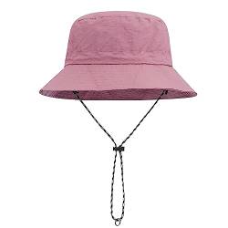 CLAPE UPF50+ Outdoor Hut Sommer Sonnenhut Wasserdicht Safari Boonie Hat Packable Bucket Hat UV Schutz Schlapphut Verstellbar Kinnband Hut von CLAPE