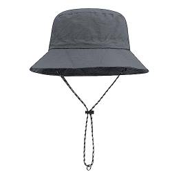 CLAPE UV Schutz Sonnenhut Wasserdicht Fischerhut mit Kinnband Schnelltrocknend Boonie Hat Packable Bucket Hat Outdoor Soomerhut Schlapphut von CLAPE