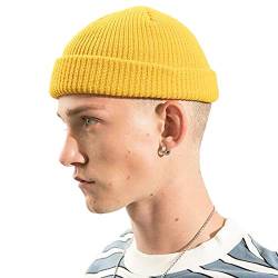 CLAPE Warm Winter Hats Knitted Cuffed Beanie for Men Women Acrylic Fisherman Beanie Watch Hat Elastisch Strickmütze Feinstrickmütze von CLAPE