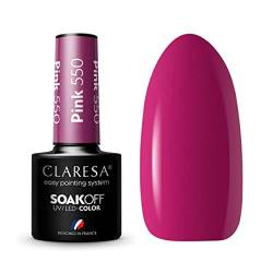 CLARESA SoakOFF UV/LED Gel - Pink 550, 5 ml von CLARESA