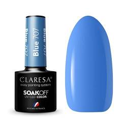 Claresa UV LED Nagellack Collection Hybrid Maniküre Soak Off Nail Polish, Farbe Blau, Nr 707, 5ml von CLARESA