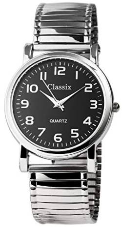 Classix Herren – Uhr Armbanduhr Zugarmband Metall Analog Quarz 2700008-001 von CLASSIX