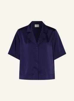 Claudie Pierlot Satinbluse blau von CLAUDIE PIERLOT