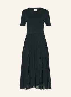 Claudie Pierlot Kleid Im Materialmix Mit Plissees blau von CLAUDIE PIERLOT