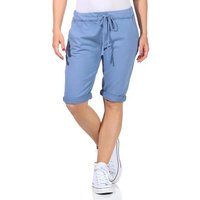 CLEO STYLE Bermudas Sweat Bermuda 1212 Blau 36-40 von CLEO STYLE