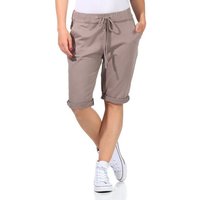 CLEO STYLE Bermudas Sweat Bermuda 1212 Schlamm 36-40 von CLEO STYLE