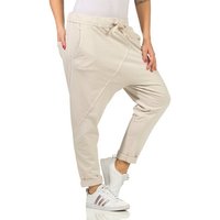 CLEO STYLE Jogginghose Damen Jogginghose 104 Beige von CLEO STYLE