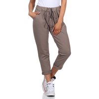 CLEO STYLE Jogginghose Damen Jogginghose 3569 42-46 Schlamm von CLEO STYLE