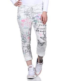 Damen Jogginghose Jogger Boy Friend im Vintage Look Sweatpants für Freizeit Sport und Fitness 1289 (Style 7) von CLEO STYLE